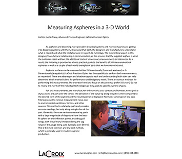 Measuring Aspheres White Paper