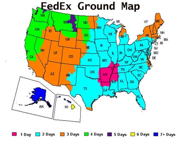 fedex map-hubspot